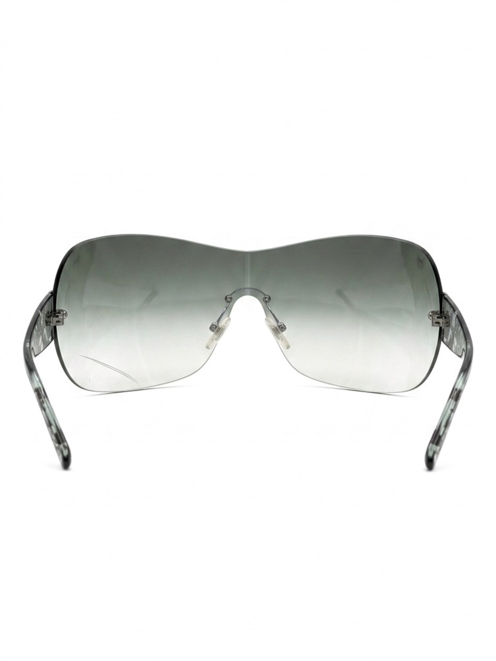 Versace Shield Sunglasses Teal Tortoise Medusa Logo - Rare Vintage Style - Picture 6 of 8